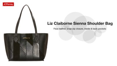Liz Claiborne Sienna Shopper Tote Bag