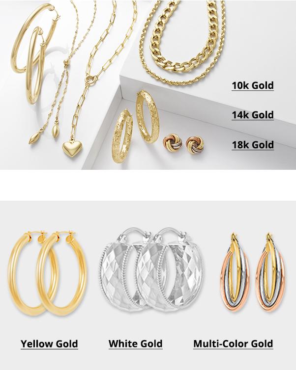 Gold Jewelry Gold Earrings Rings Chains JCPenney