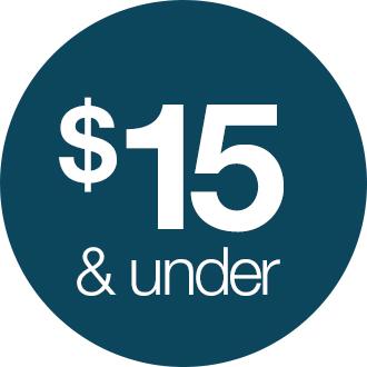 $15 & under