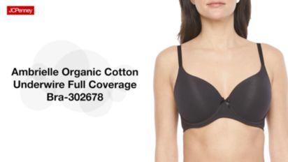 Ambrielle Organic Cotton Underwire Full Coverage Bra 302678 - JCPenney