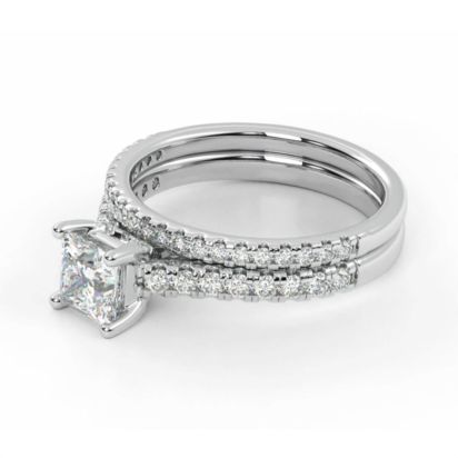 H-I / Si2-I1) Womens 1 1/2 CT. T.W. Lab Grown White Diamond 10K or