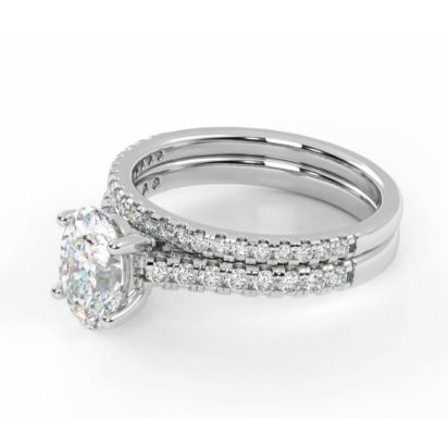 hhh select shop ペニーワイズ　ティファニー　2点セット Haus Of Brilliance 14K White Gold 3.0 Cttw Miracle Set Round