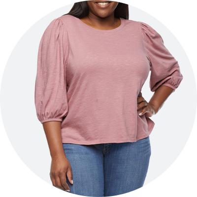 Plus Size Tops | and T-Shirts JCPenney