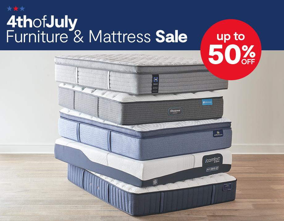 4th of July furniture & mattress sale up to 50% off