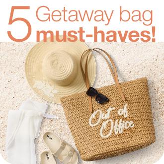 5 Getaway bag must-haves!