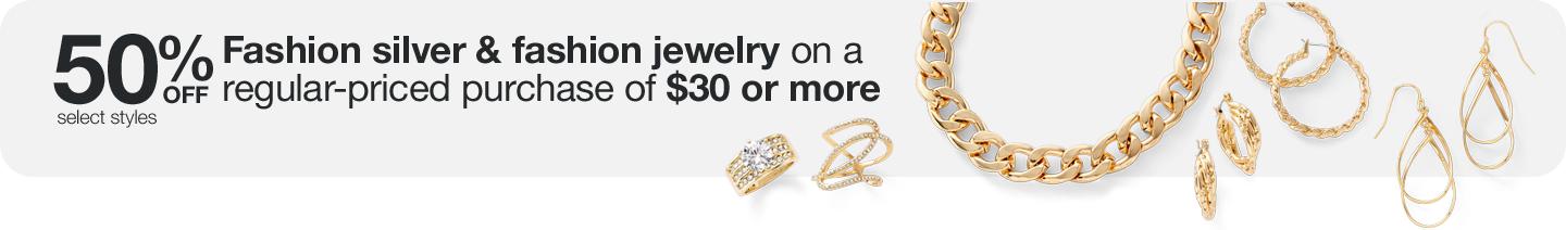 50% off  $30 or more