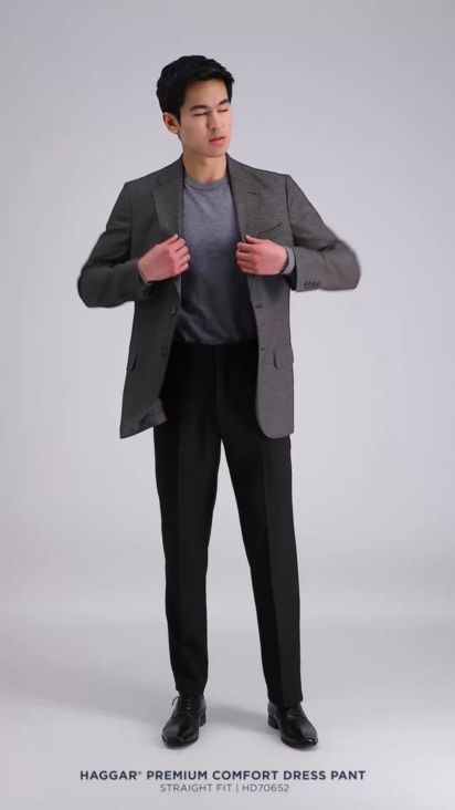 Haggar Premium Comfort Mens Straight Fit Dress Flat Front Pant - JCPenney