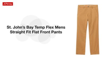 St. John's Bay Temp Flex Mens Straight Fit Flat Front Pant - JCPenney