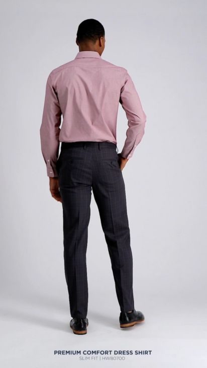 Haggar Premium Comfort Mens Slim Fit Long Sleeve Dress Shirt - JCPenney