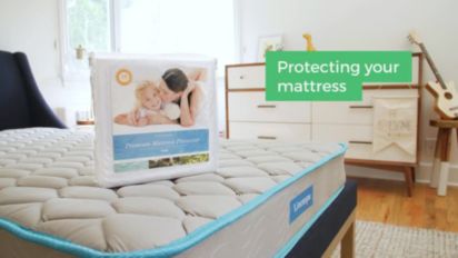 Linenspa Premium Smooth Mattress Protector-JCPenney, Color: White