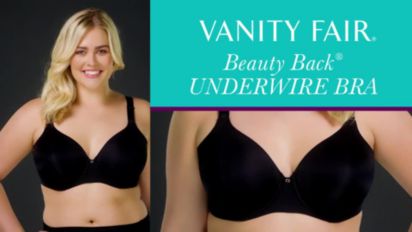 Vanity Fair Women's Full Figure Beauty Back Seamless Smoothing Underwire Bra,  Style 76345 