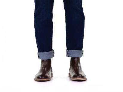 Thomas And Vine Mens Corbin Stacked Heel Chelsea Boots, Color