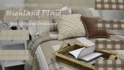 Your Lifestyle By Donna Sharp Highland Plaid Hypoallergenic Quilt Set,  Color: Beige Brown White - JCPenney