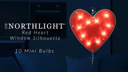  Lighted Valentines Day Window Decoration, 3 Pack Love