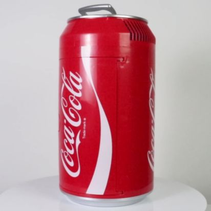 Portable Coca Cola Hot and Cold Mini Refrigerator With Car Charger 