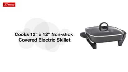 Cook's Essentials 12-inch Round Stainless Steel Electric Skillet  (Refurbished) - Bed Bath & Beyond - 7508258