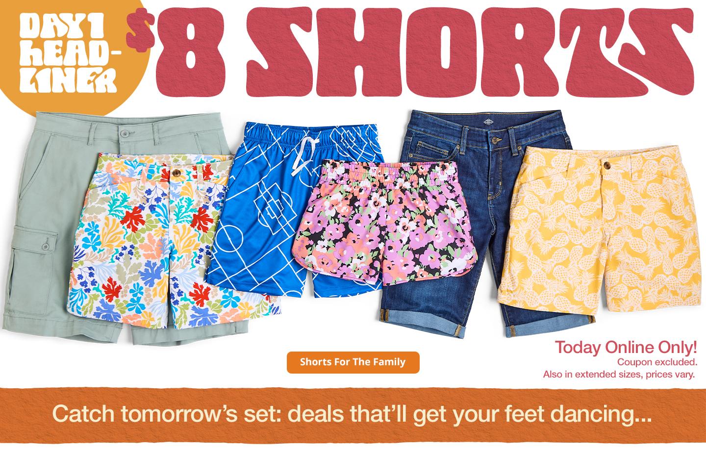 SHORTS FOR THE FAMILY