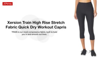 Xersion EverContour High Rise Stretch Fabric Quick Dry Workout Capris -  JCPenney