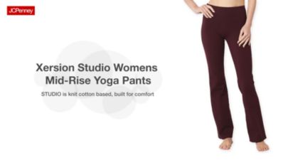 Xersion EverPerform Womens Mid Rise Tall Yoga Pant, Color: Bold