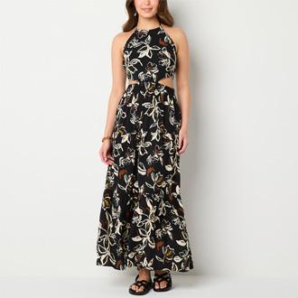 a.n.a Cutout Floral Maxi Dress