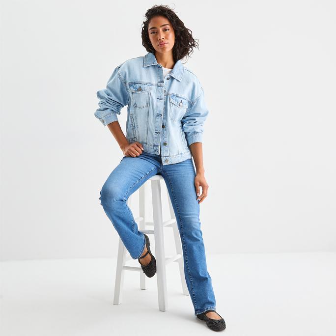 a.n.a Womens Denim Midweight Jacket