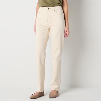 a.n.a Womens High Rise Straight Leg Jean