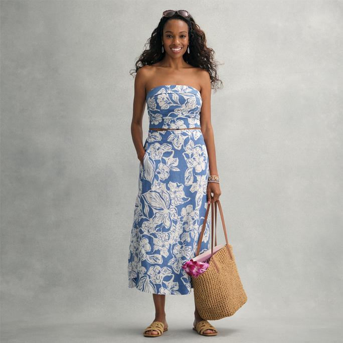 a.n.a Womens Linen Blend Tube Top