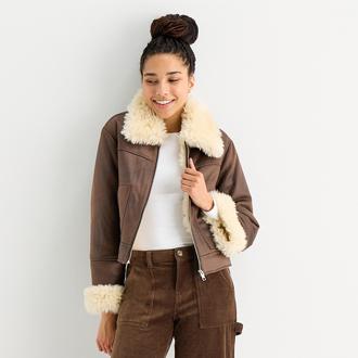 Arizona Faux Shearling Bomber Jacket