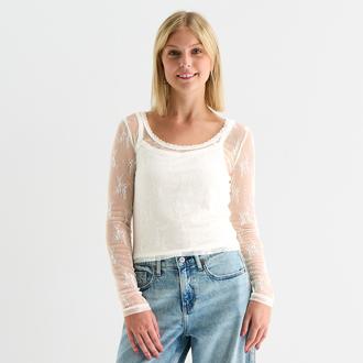 Arizona Juniors Long Sleeve Layered Top