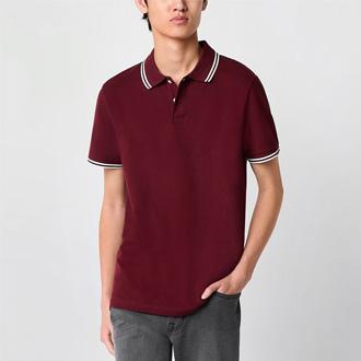 Arizona Mens Short Sleeve Tipped Polo