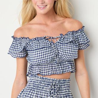 Arizona Short Sleeve Peasant Top