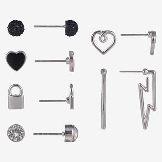 Arizona Silver Tone 6 Pair Earring Set