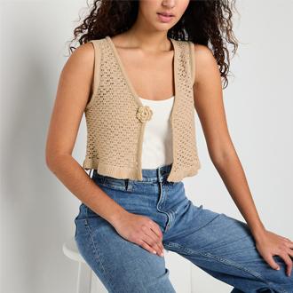 Arizona Womens Sweater Vest Juniors