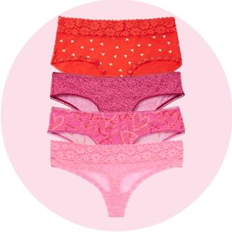 Arizona Body Organic Cotton String Bikini | Pink | Juniors Large | Underwear Bottoms Bikini Panties | Back to School