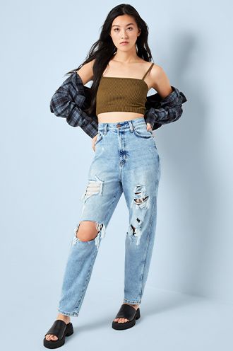 jeans zara baggy