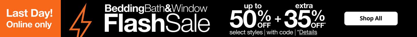 Bedding, Bath and Window Flash Sale