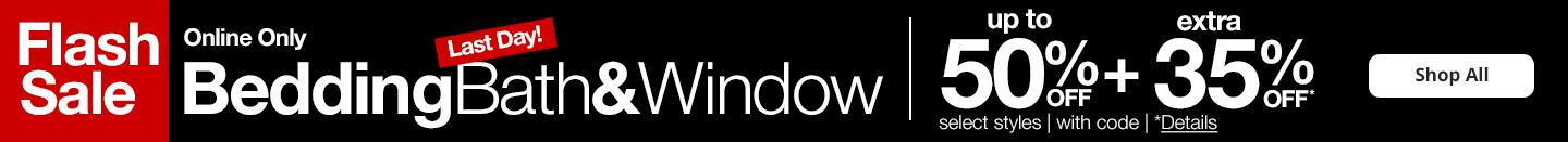 Bedding, Bath & Window Flash Sale