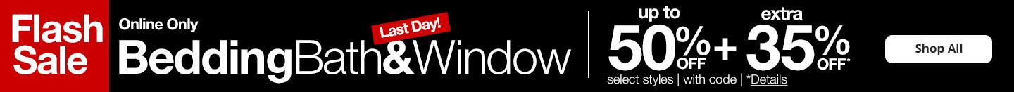 Bedding, Bath & Window Flash Sale