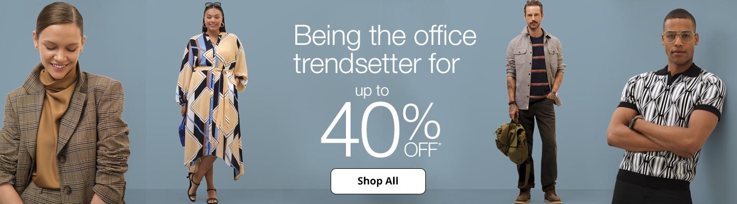 Being the office trendsetter for up to 40% off