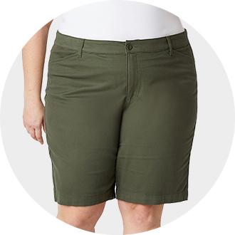 Plus Size Women's Shorts, Plus Shorts