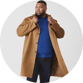 Big and tall hot sale coats and jackets