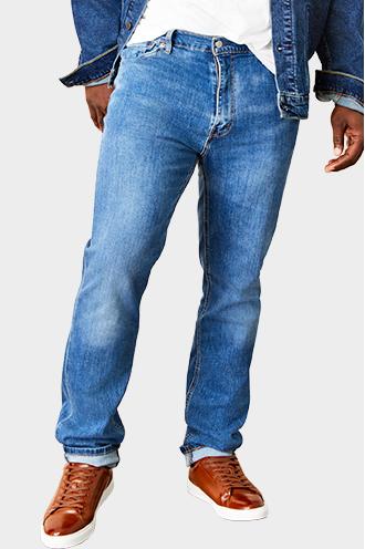 Source With A Price Advantage Trousers Jeans Men Blue Baggy Fit