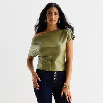 Bold Elements Asymmetrical Blouse