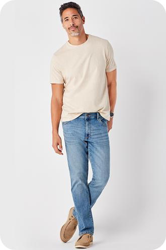 DKNY Jeans for Men - Premium Soft Skinny Fit Mens Stretch Jeans :  : Clothing, Shoes & Accessories