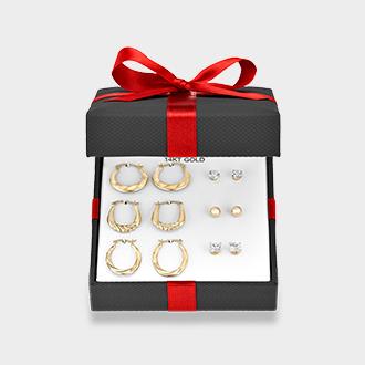 Boxed gold jewelry