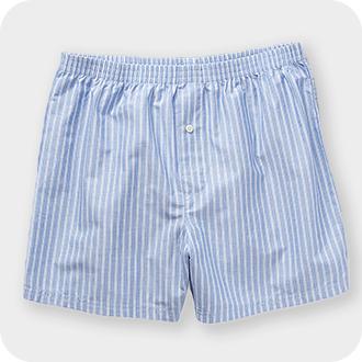 IZOD Men's Underwear - Classic Knit Boxers (8 Pack), Blue/Stripe