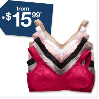 Bras from $15.99