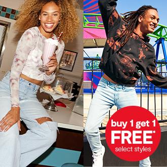 Buy 1 get 1 free select styles Arizona Jeans
