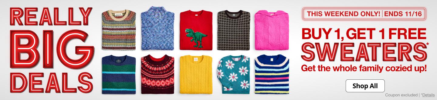 Buy 1 Get 1 Free Sweaters