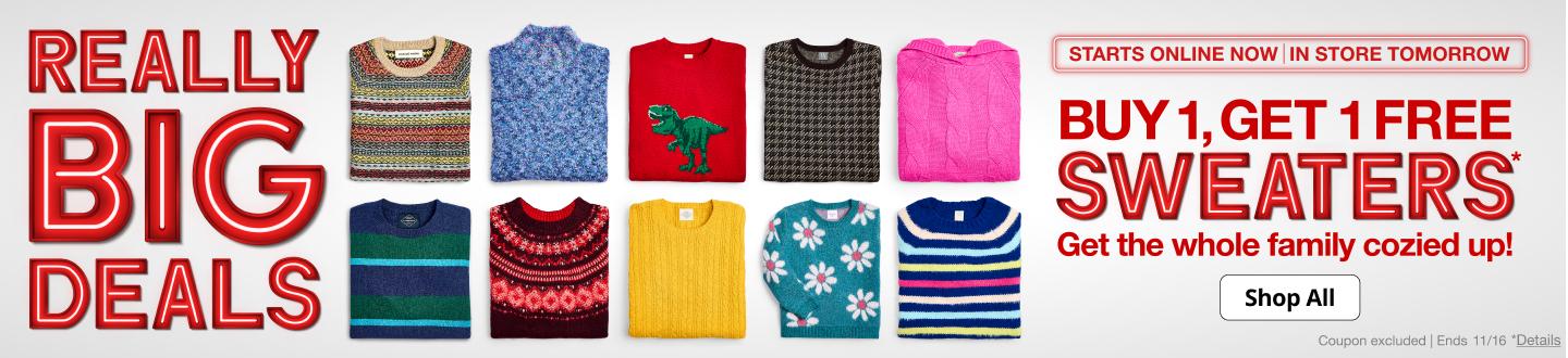 Buy 1 Get 1 Free Sweaters